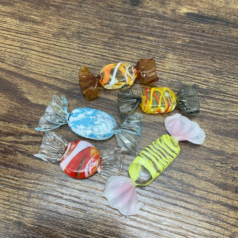 Vintage Glass Wrapped Candy Ornaments 5